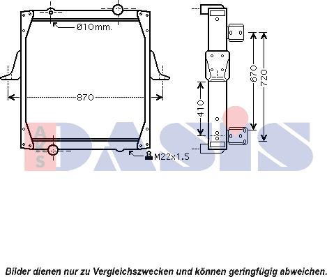 AKS Dasis 390013N - Радиатор, охлаждение двигателя autospares.lv