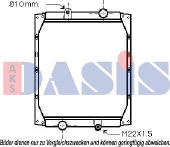 AKS Dasis 390240N - Радиатор, охлаждение двигателя autospares.lv