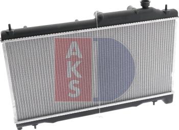 AKS Dasis 350046N - Радиатор, охлаждение двигателя autospares.lv