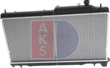 AKS Dasis 350046N - Радиатор, охлаждение двигателя autospares.lv