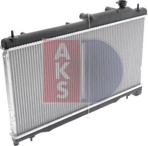 AKS Dasis 350046N - Радиатор, охлаждение двигателя autospares.lv