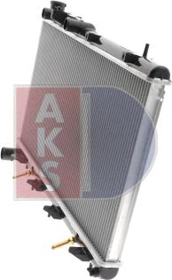 AKS Dasis 350032N - Радиатор, охлаждение двигателя autospares.lv