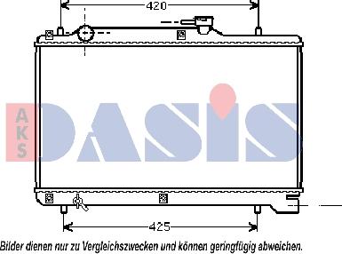 AKS Dasis 320430N - Радиатор, охлаждение двигателя autospares.lv