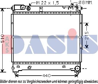 AKS Dasis 320019N - Радиатор, охлаждение двигателя autospares.lv