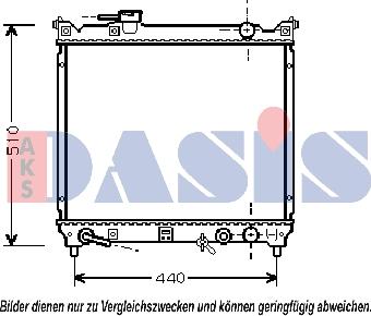 AKS Dasis 320021N - Радиатор, охлаждение двигателя autospares.lv