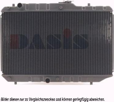 AKS Dasis 320390N - Радиатор, охлаждение двигателя autospares.lv
