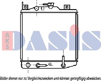 AKS Dasis 320330N - Радиатор, охлаждение двигателя autospares.lv