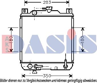 AKS Dasis 320200N - Радиатор, охлаждение двигателя autospares.lv