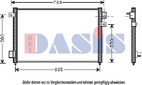 AKS Dasis 372001N - Конденсатор кондиционера autospares.lv