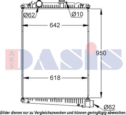 AKS Dasis 290005S - Радиатор, охлаждение двигателя autospares.lv