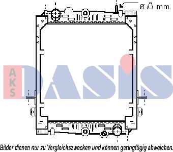 AKS Dasis 290006N - Радиатор, охлаждение двигателя autospares.lv