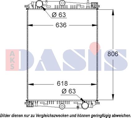 AKS Dasis 290006S - Радиатор, охлаждение двигателя autospares.lv