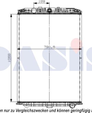 AKS Dasis 290012S - Радиатор, охлаждение двигателя autospares.lv