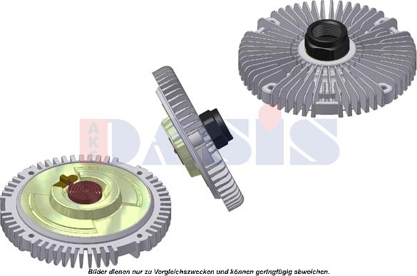 AKS Dasis 258007N - Сцепление, вентилятор радиатора autospares.lv