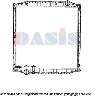 AKS Dasis 261002N - Радиатор, охлаждение двигателя autospares.lv