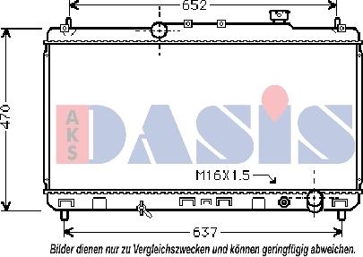 AKS Dasis 219071N - Радиатор, охлаждение двигателя autospares.lv