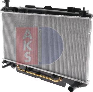 AKS Dasis 210104N - Радиатор, охлаждение двигателя autospares.lv
