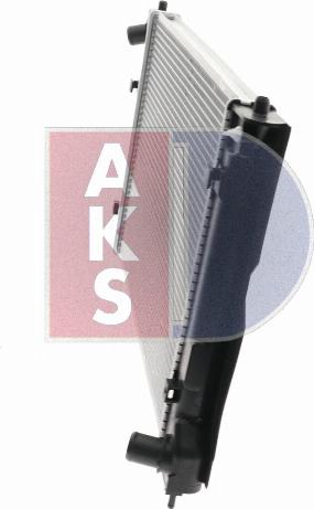 AKS Dasis 210183N - Радиатор, охлаждение двигателя autospares.lv