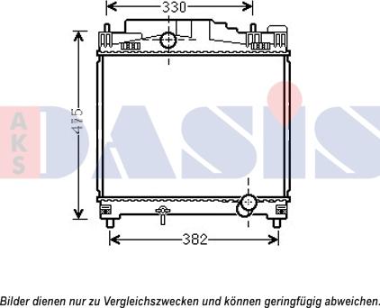 AKS Dasis 210251N - Радиатор, охлаждение двигателя autospares.lv