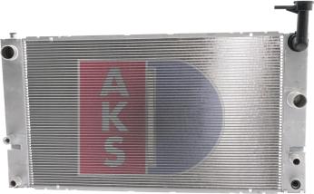 AKS Dasis 210224N - Радиатор, охлаждение двигателя autospares.lv