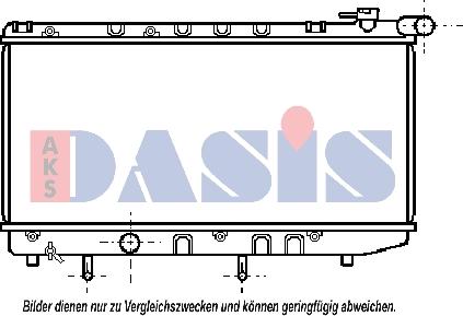 AKS Dasis 211470N - Радиатор, охлаждение двигателя autospares.lv