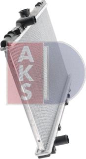 AKS Dasis 211610N - Радиатор, охлаждение двигателя autospares.lv