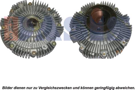 AKS Dasis 218002N - Сцепление, вентилятор радиатора autospares.lv