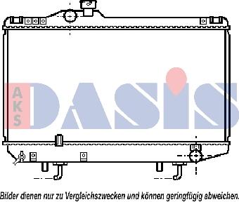 AKS Dasis 213250N - Радиатор, охлаждение двигателя autospares.lv