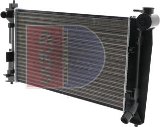 AKS Dasis 212031N - Радиатор, охлаждение двигателя autospares.lv