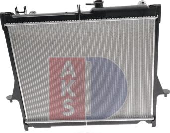 AKS Dasis 230003N - Радиатор, охлаждение двигателя autospares.lv