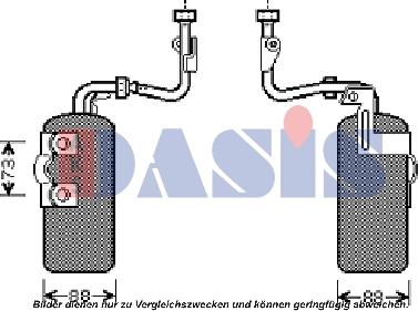 AKS Dasis 220021N - Осушитель, кондиционер autospares.lv