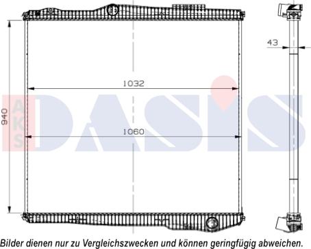 AKS Dasis 270015N - Радиатор, охлаждение двигателя autospares.lv