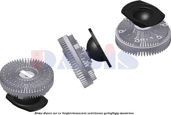 AKS Dasis 278011N - Сцепление, вентилятор радиатора autospares.lv