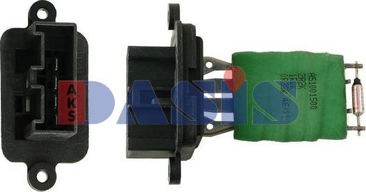 AKS Dasis 740228N - Сопротивление, реле, вентилятор салона autospares.lv