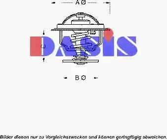 AKS Dasis 750983N - Термостат охлаждающей жидкости / корпус autospares.lv