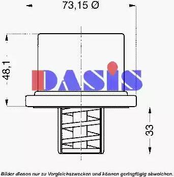 AKS Dasis 751984N - Термостат охлаждающей жидкости / корпус autospares.lv