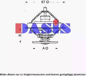 AKS Dasis 751896N - Термостат охлаждающей жидкости / корпус autospares.lv