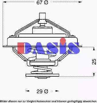 AKS Dasis 751898N - Термостат охлаждающей жидкости / корпус autospares.lv