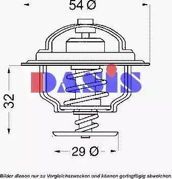 AKS Dasis 751889N - Термостат охлаждающей жидкости / корпус autospares.lv