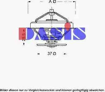 AKS Dasis 751875N - Термостат охлаждающей жидкости / корпус autospares.lv