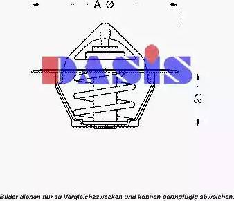 AKS Dasis 751761N - Термостат охлаждающей жидкости / корпус autospares.lv