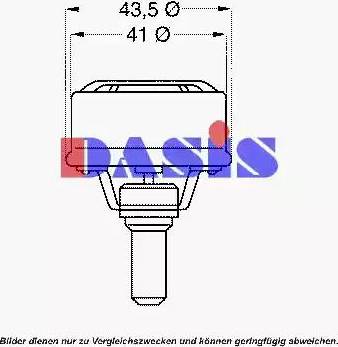 AKS Dasis 751783N - Термостат охлаждающей жидкости / корпус autospares.lv