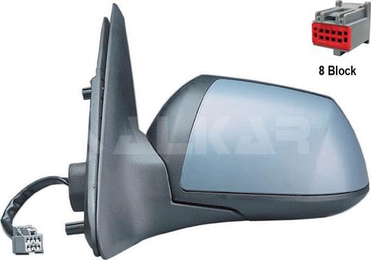 Alkar 6125377 - Наружное зеркало autospares.lv