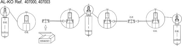 AL-KO 407000 - Амортизатор autospares.lv