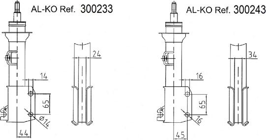 AL-KO 300243 - Амортизатор autospares.lv