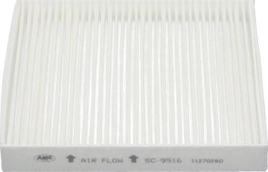 AMC Filter SC-9516 - Фильтр воздуха в салоне autospares.lv