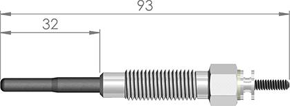 A-N PARTS 095 101 - Свеча накаливания autospares.lv