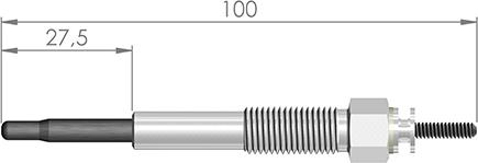 A-N PARTS 095 180 - Свеча накаливания autospares.lv