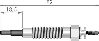 A-N PARTS 053 511 - Свеча накаливания autospares.lv