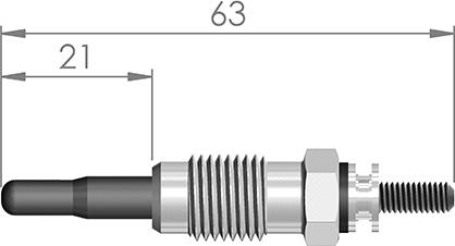 A-N PARTS 060 237 - Свеча накаливания autospares.lv